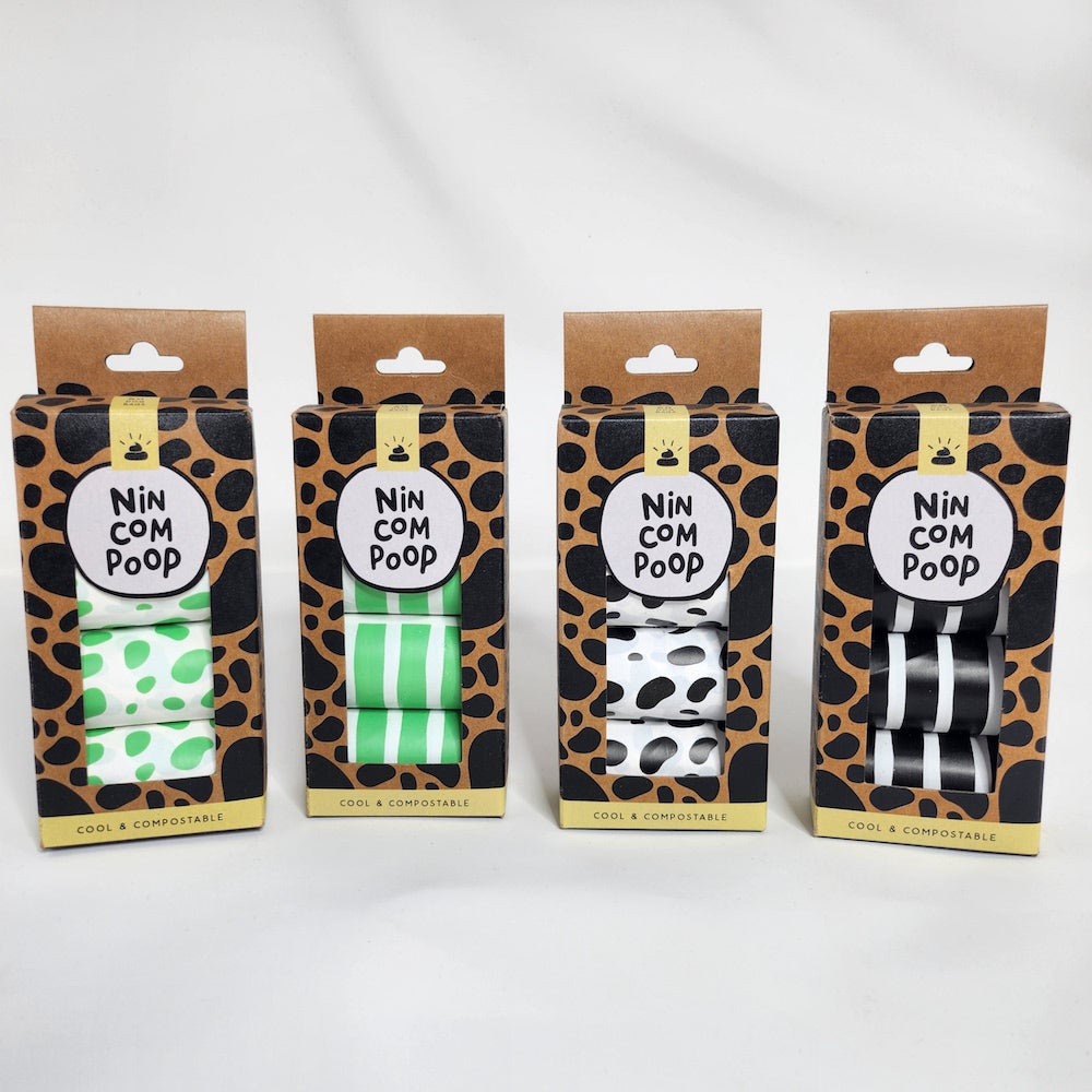 240 Dog Poop Bags (Green & Black Pack)