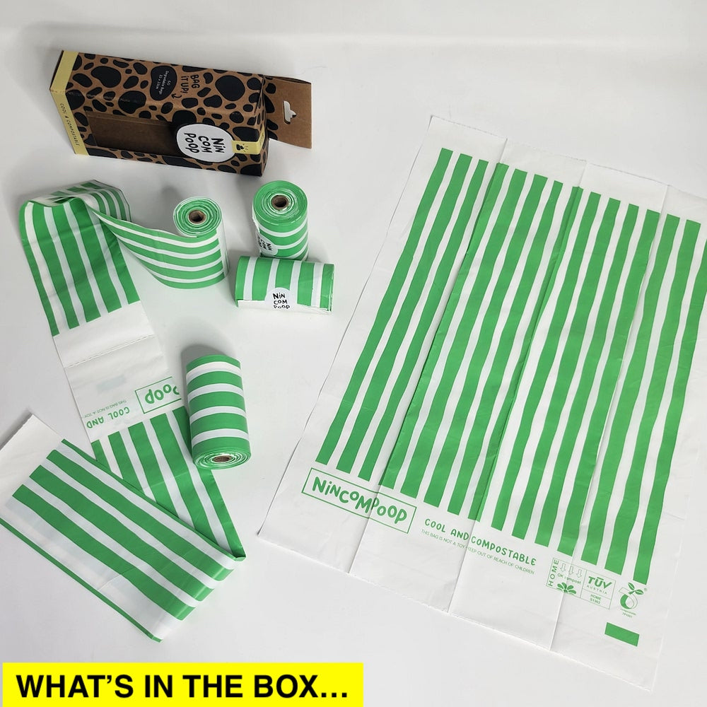 240 Dog Poop Bags (stripes pack)